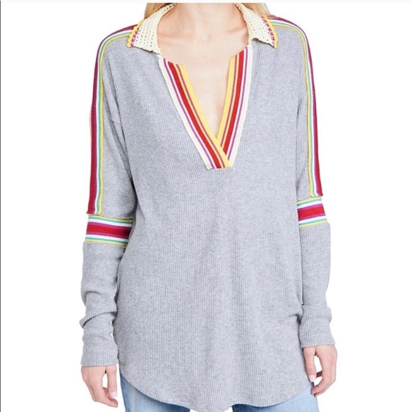 Free People Tops - Free people feeling magical long sleeve top Gray small and medium